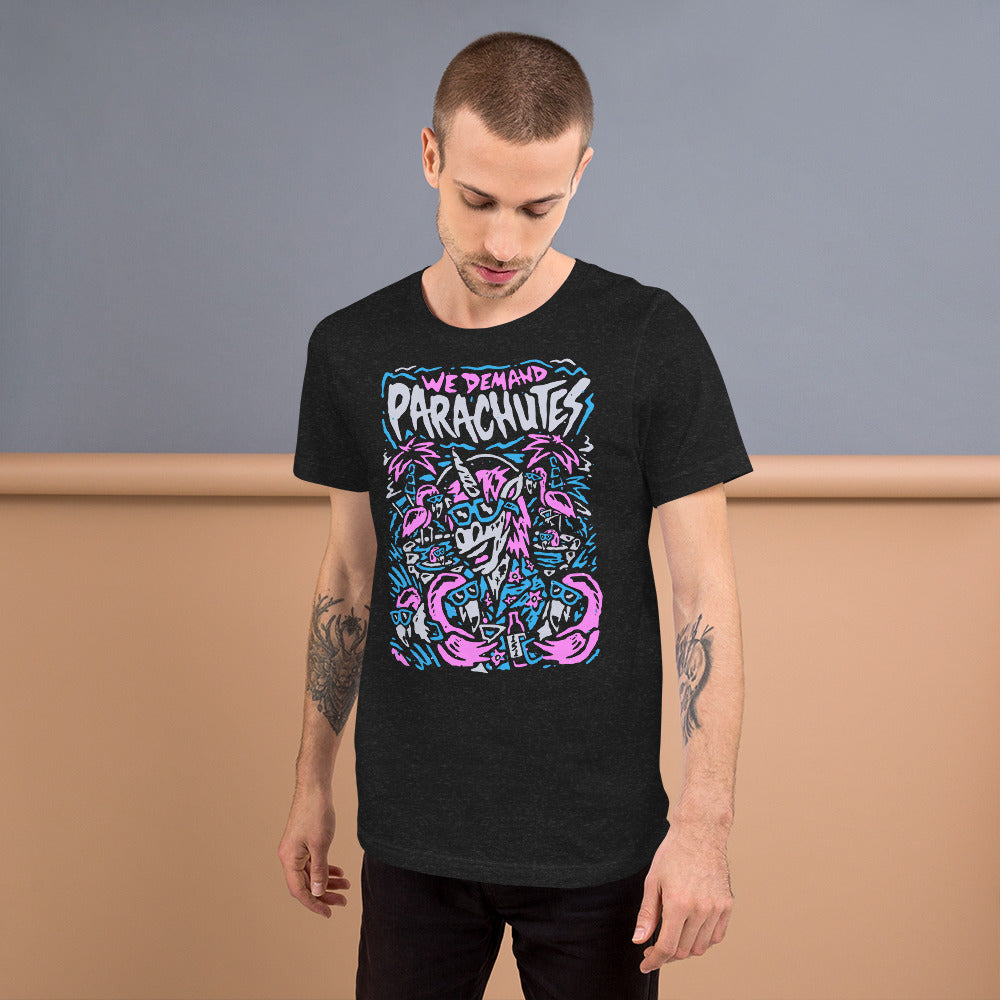 Unicorn & Flamingos Pool Party Tee (Unisex)